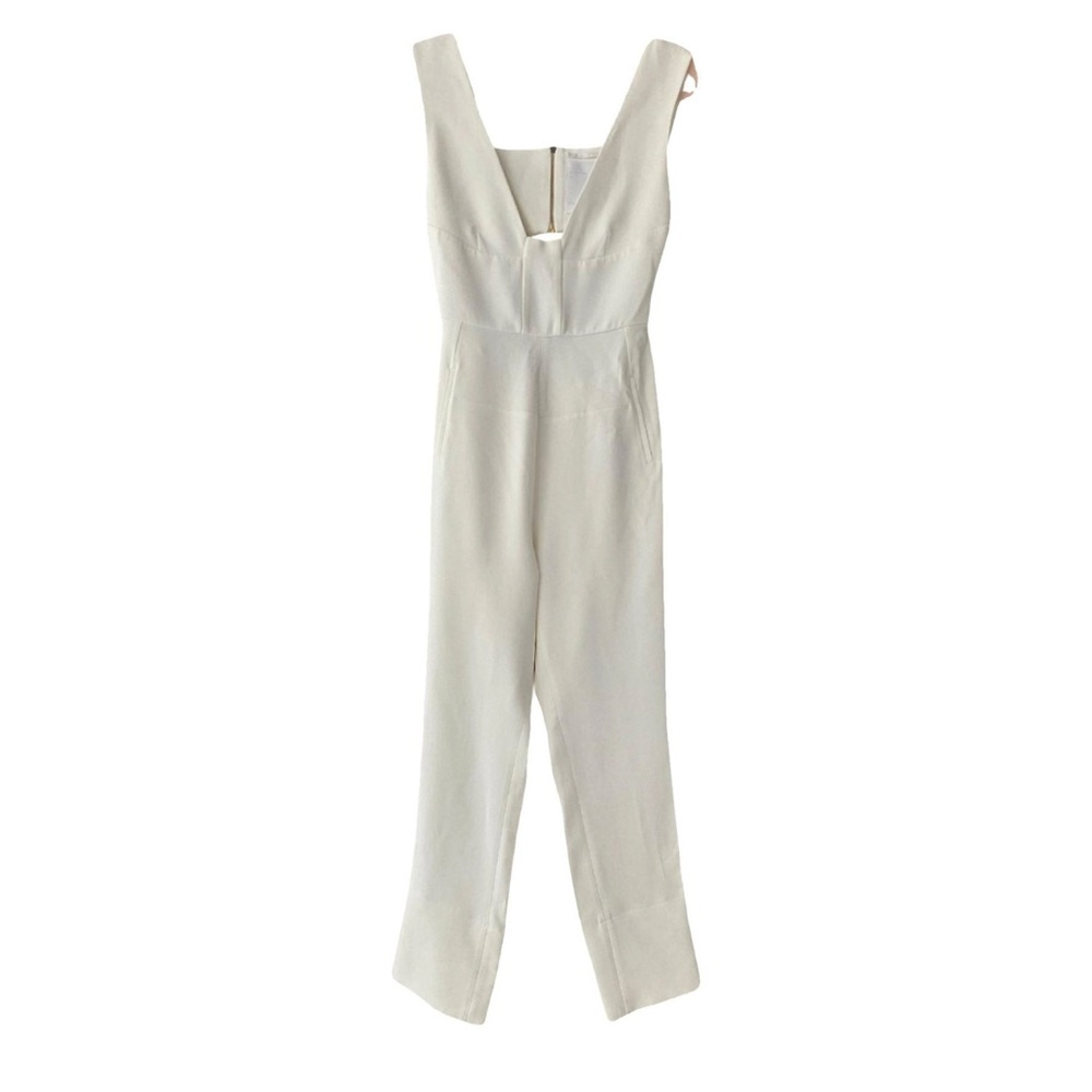 ROLAND MOURET- Elegant Cream Jumpsuit